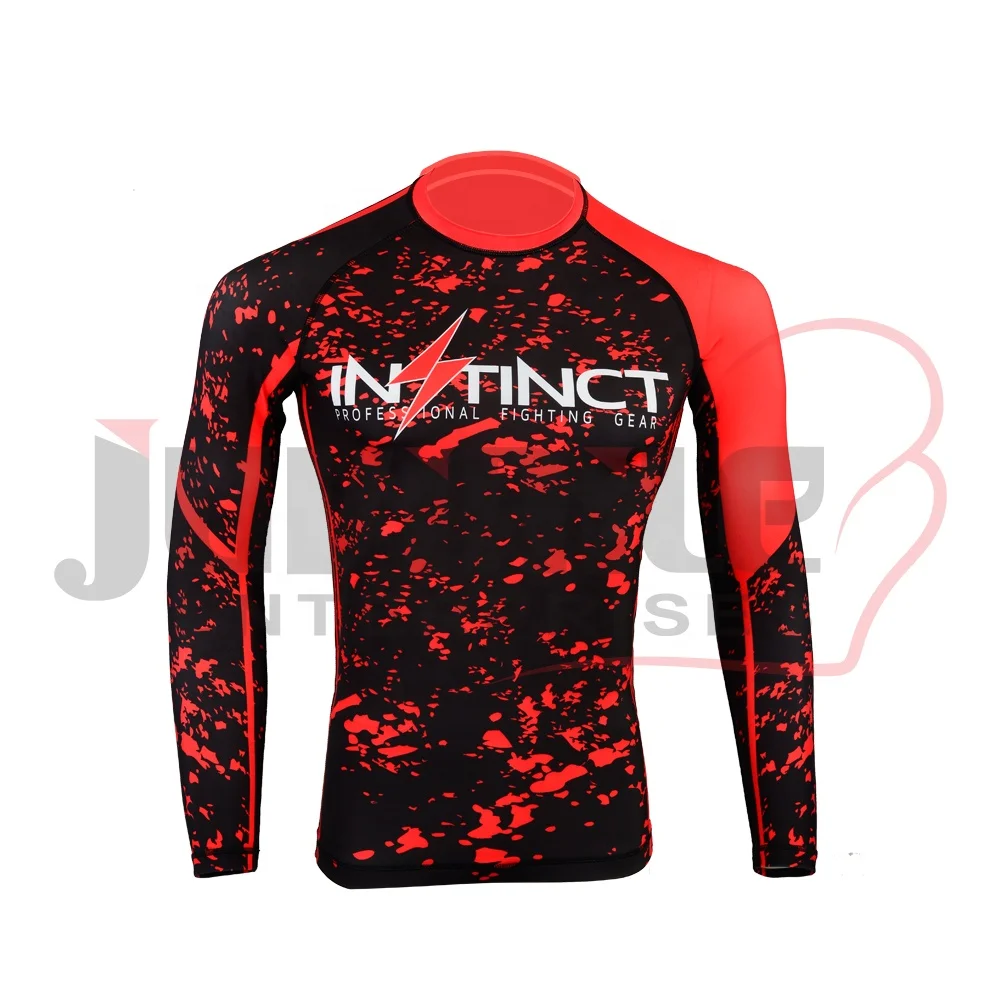 MMA Sublimated Rash Guards, Light Weight MMA Rash Guards compression wear customized logo training wear