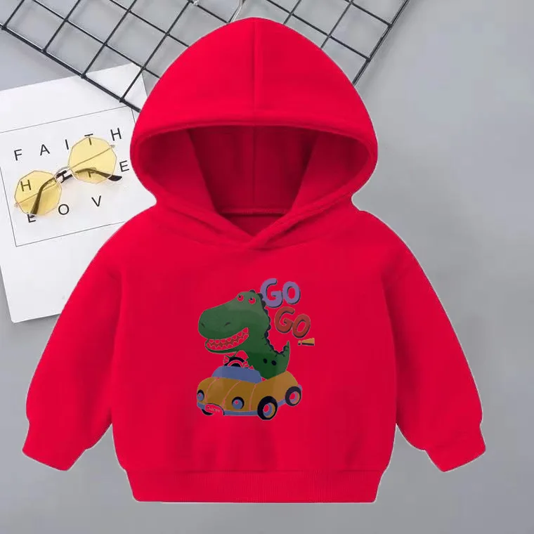 wholesale kids high quality custom printing cotton pink coat fall colors hoodies dinosaurs blue size 7 for 6 year old