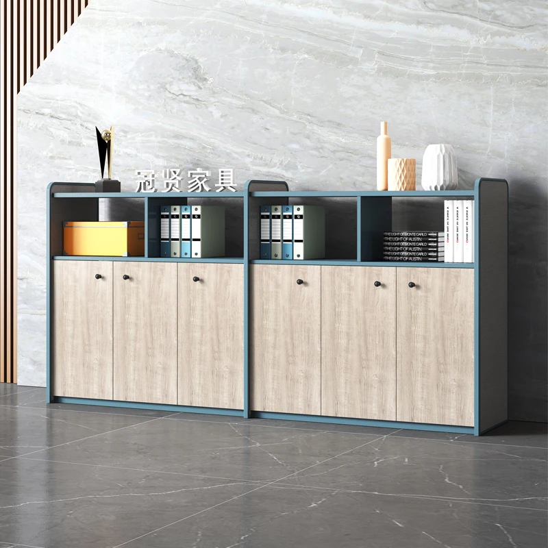 Modern executive office  equipment  MFC durable book shelving side case file cabinet