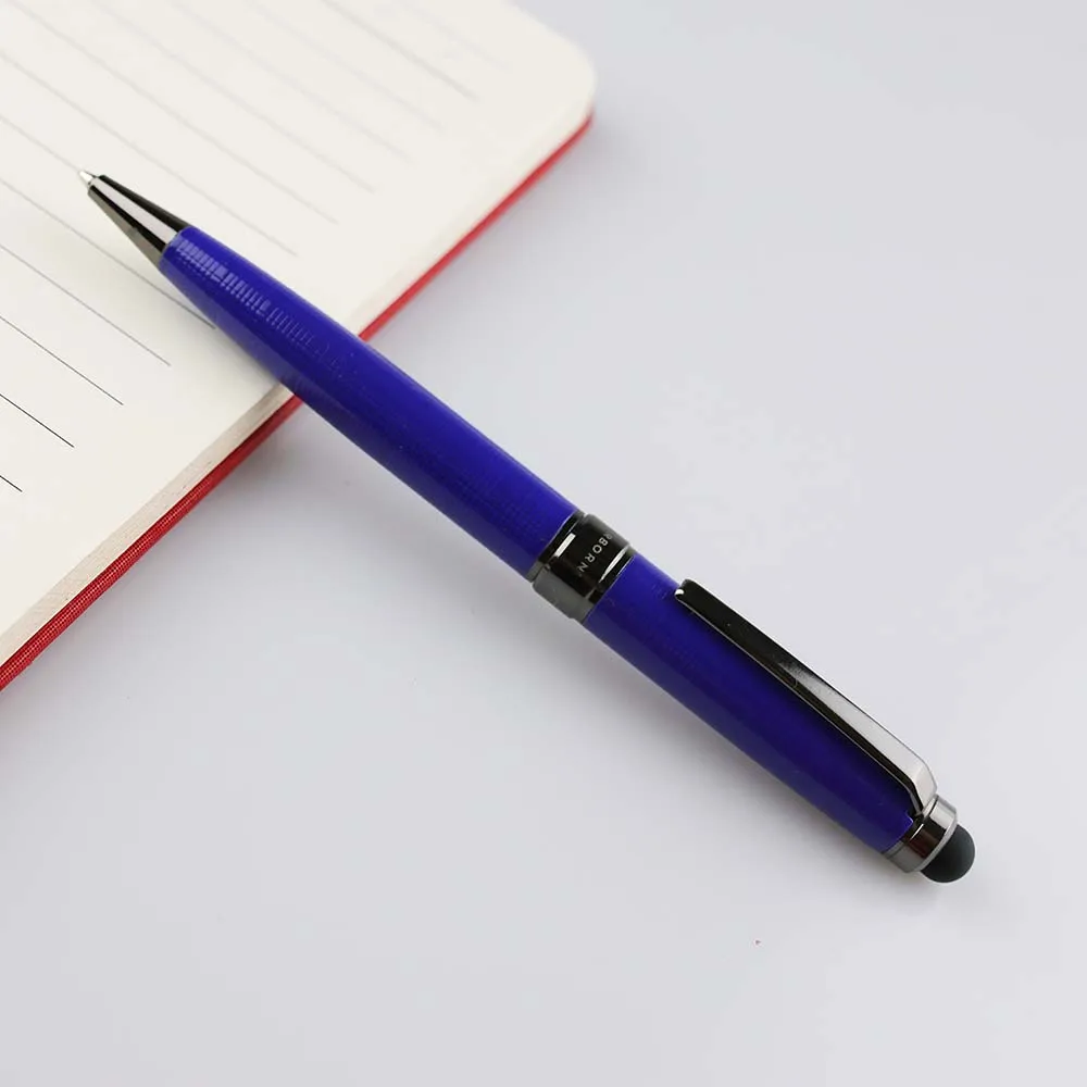 GemFully stationery trend 2024  metal touch screens 2 in 1 ballpoint pen for businesses and individuals