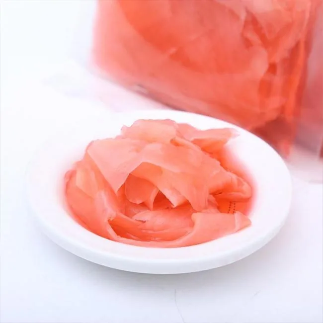 Manufacturer Cheap Price  Wholesale White/Pink Ginger Slice pickled vegetables