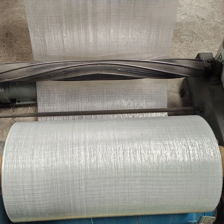 transparent clear PP woven cloth Roll for corn wheat 25kg 50kg bag