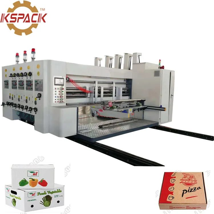 
corrugated carton box paper flexo ink printer die cutting machine 