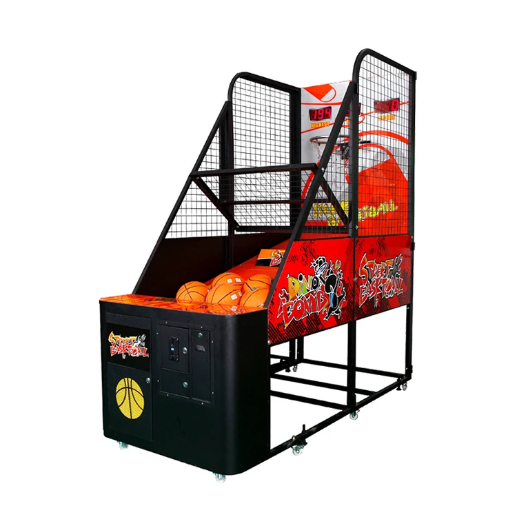 Commercial Foldable Arcade Electronic Basketball Shoot Game Machine Basketball Shooting Simulator Arcade Machine