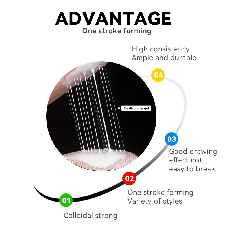 Wholesale Elastic Drawing Painting Gel Polish 6 Colors Private Label 5ml UV Led Spider Variety Styles Creative Painting Gel