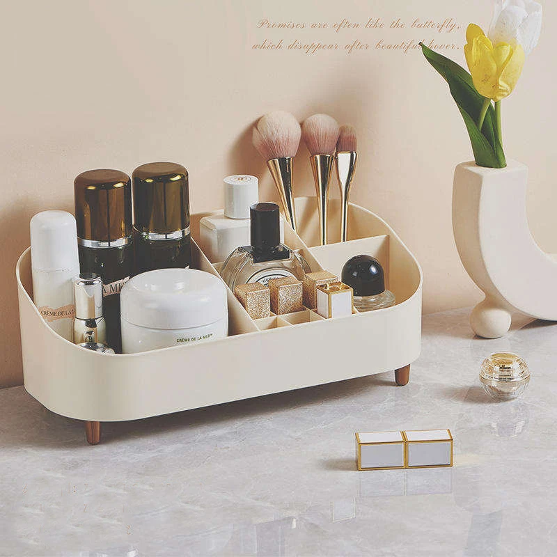 Classic Multifunction Office Sundries Storage Box Bathroom Jewelry Makeup Storage Box Divide Plastic Storage Box