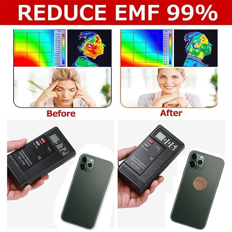 High Quality 5G Radiation Home Nano Tech Stickers Bio Scalar Quantum Energy Shield Anti Emf Protection Neutralizer chip