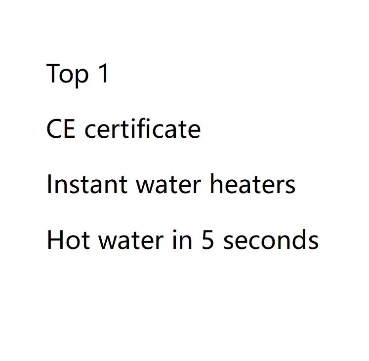 3.4KW 4.5KW 5.5KW mini kitchen tankless water heater electric instant geyser water heater