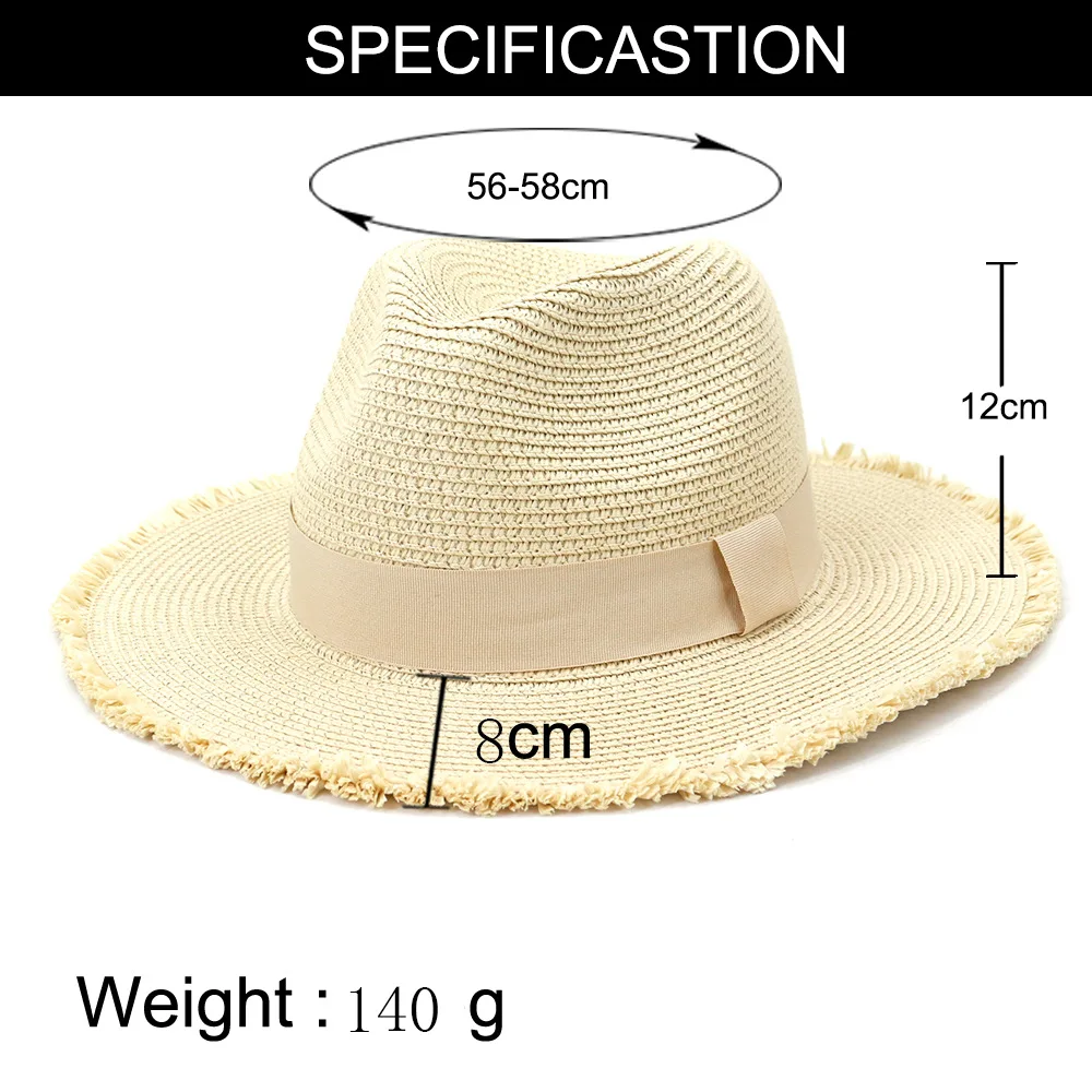 New Style 2022 Four Colors Beach Straw Hats Sun Block Fashion Colors Summer Autumn Men Women Unisex Outdoor Hats