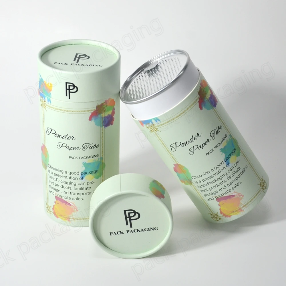 Custom Eco-Friendly Cardboard Food Grade Paper Tube Cylindrical Can Gift Box Snack Aluminium Lid Seal Potato Chips Paper Jar