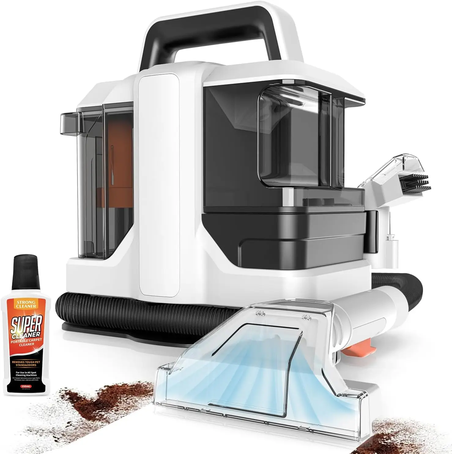 Portable Handheld Mini Sofa Fabric Plastic Water Tank Wet And Dry Carpet Steam Vacuum Cleaner