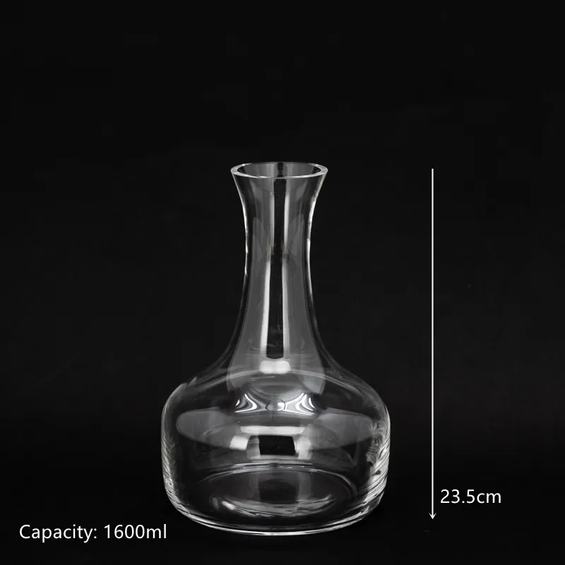 high quality classic luxury mouth blown crystal glass wine decanter