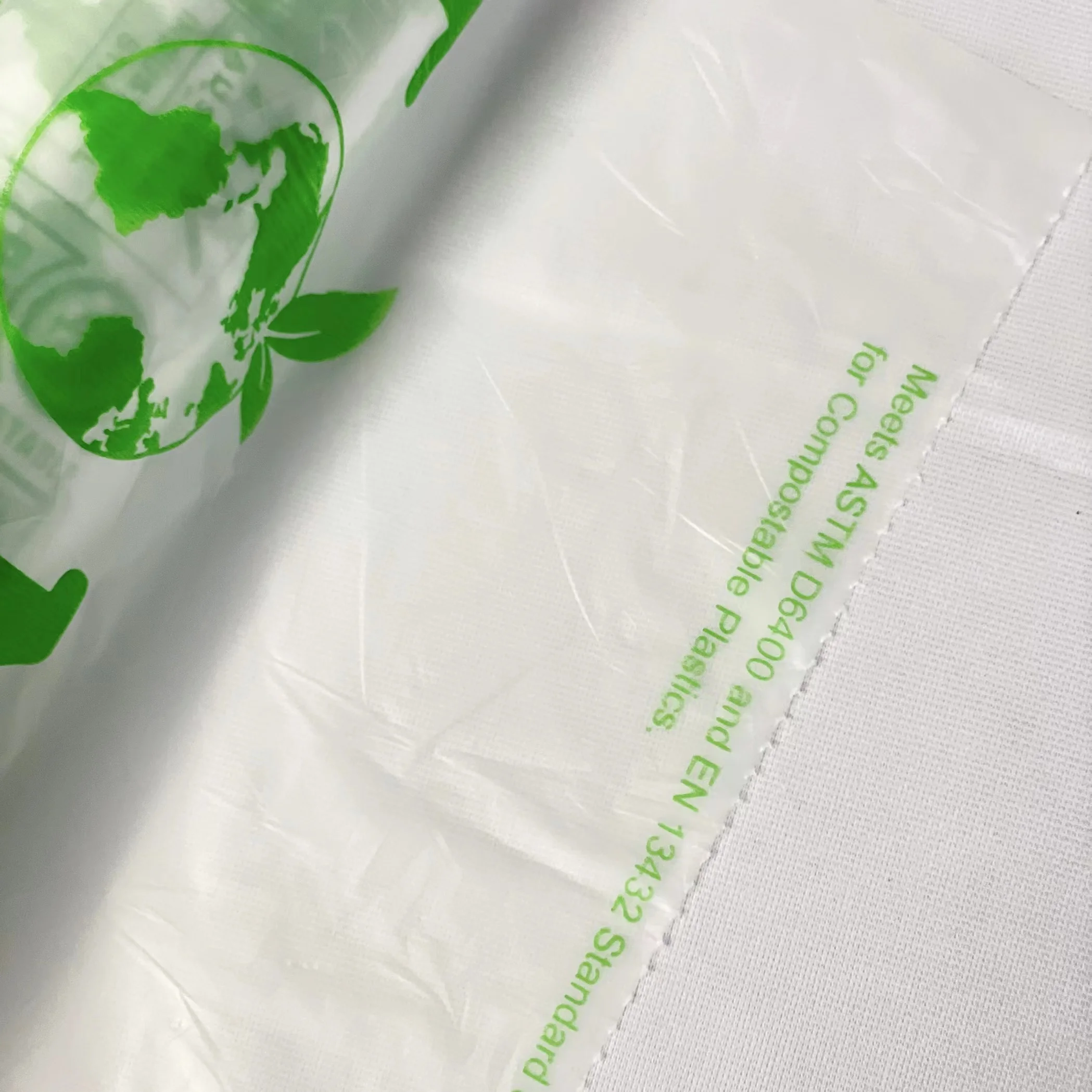 Wholesale OEM and ODM 100% Compostable Fruit And Vegetable Packaging Bag For Grocery Store Biodegradable vegetable bag