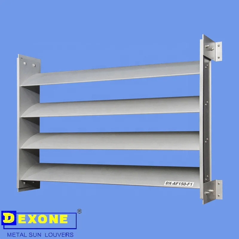 Exterior Aerofoil Aluminum metal building materials of aluminum profile louver system