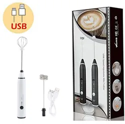 2in1 3 speed home hand mixer Electric Milk Frother Stainless Steel egg Beater Handheld Espresso Blender