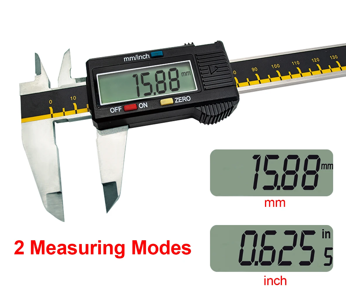 Stainless Steel Electronic Lcd 0-300mm Digital Vernier Calipers