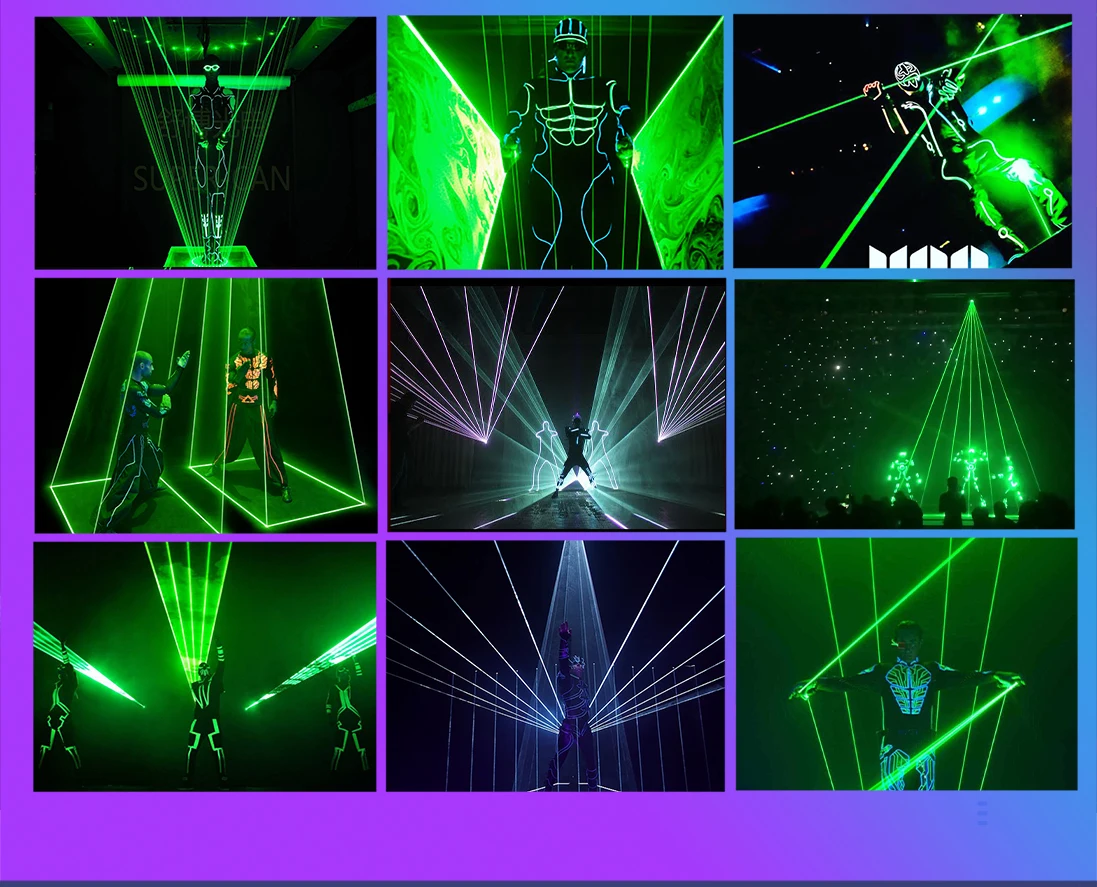 10W RGB Laser Man have Pangolin FB4 software Laser Show Club Bar Stage Dj disco Laser Light