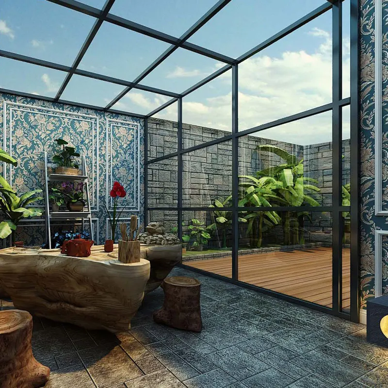 outdoor glass sunroom veranda aluminum sun room