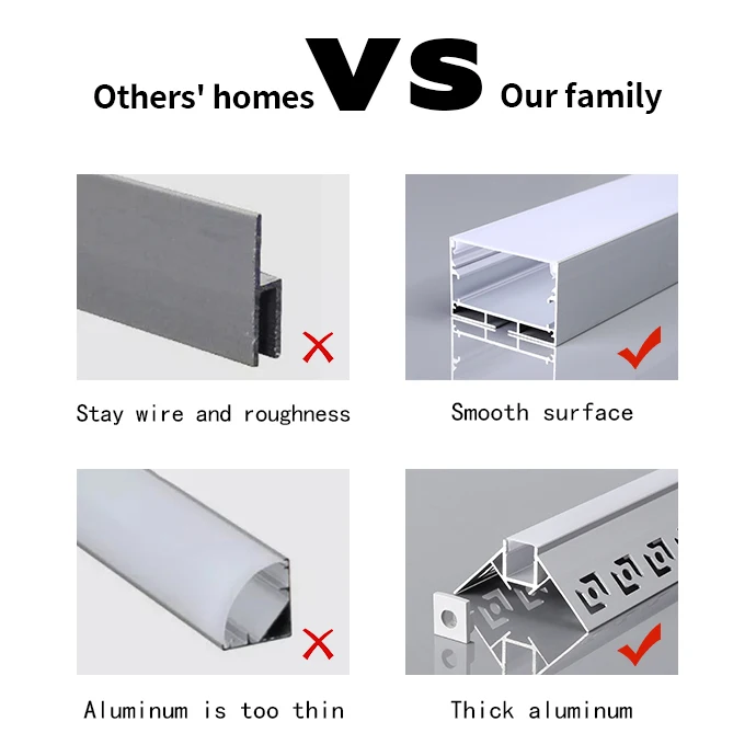 Gypsum drywall using architectural gypsum LED aluminum profile ceiling recessed profile lights