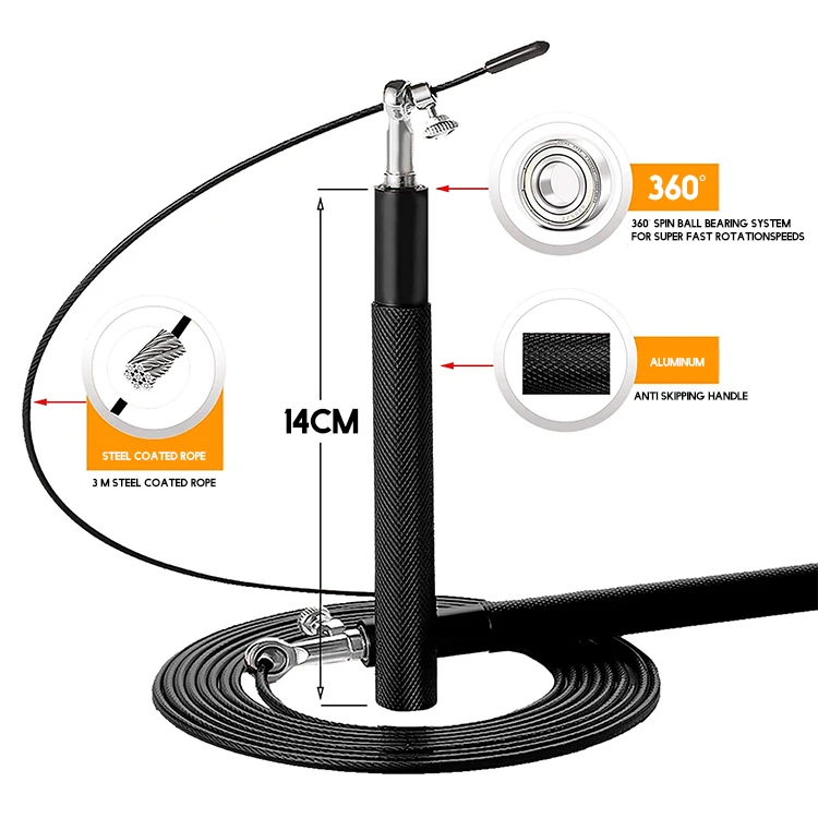 Wholesale Professional Aluminum Skipping Speed Jump Rope