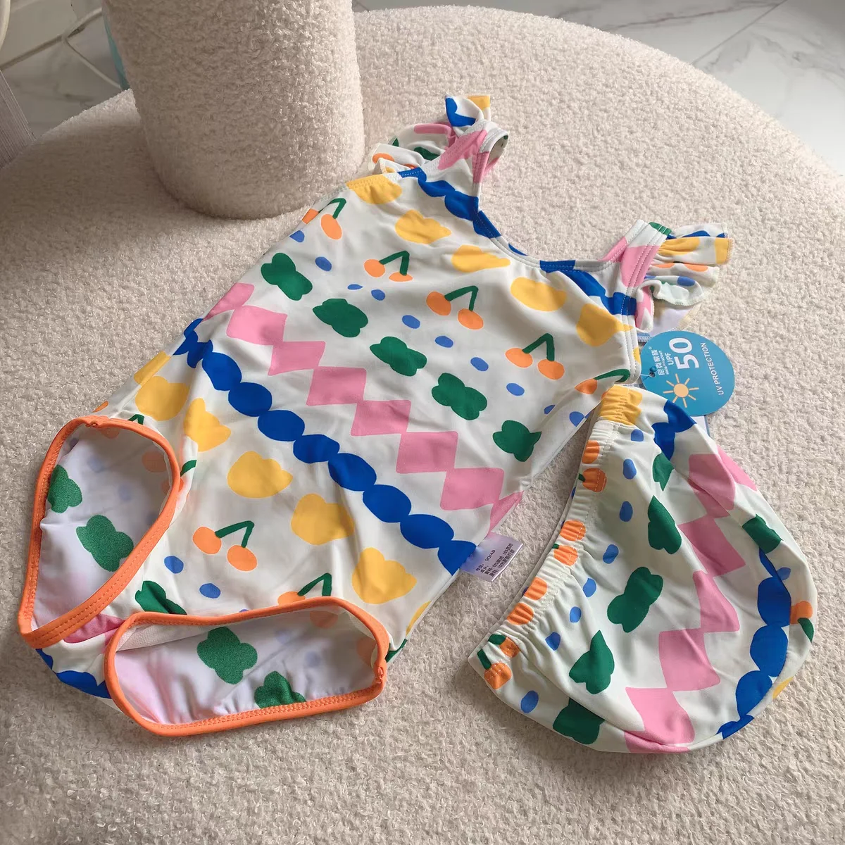 High Quality Custom Baby Swimwear with Low MOQ Accept One Piece Children Swimsuit