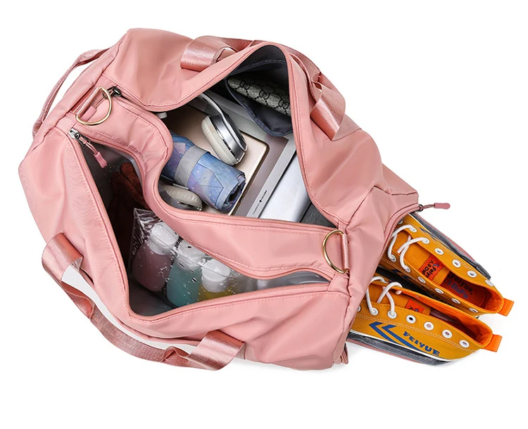 Outdoor Travel Bags Gym Wholesale waterproof travel sport bag fitness duffel gym backpack shoe compartment Sports Duffle Bag