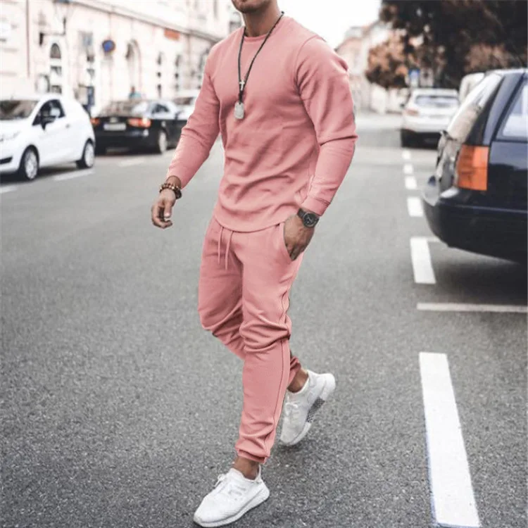 Marvili Customize Long Sleeve Leisure Suit Trend Fashion Sports Two Piece Set Jogging Suits For Men Clothing