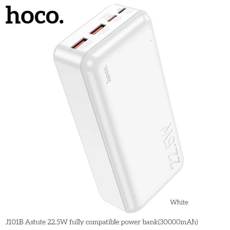 HOCO 30000mAh 22.5W Portable External Battery Phone Charger Power Bank