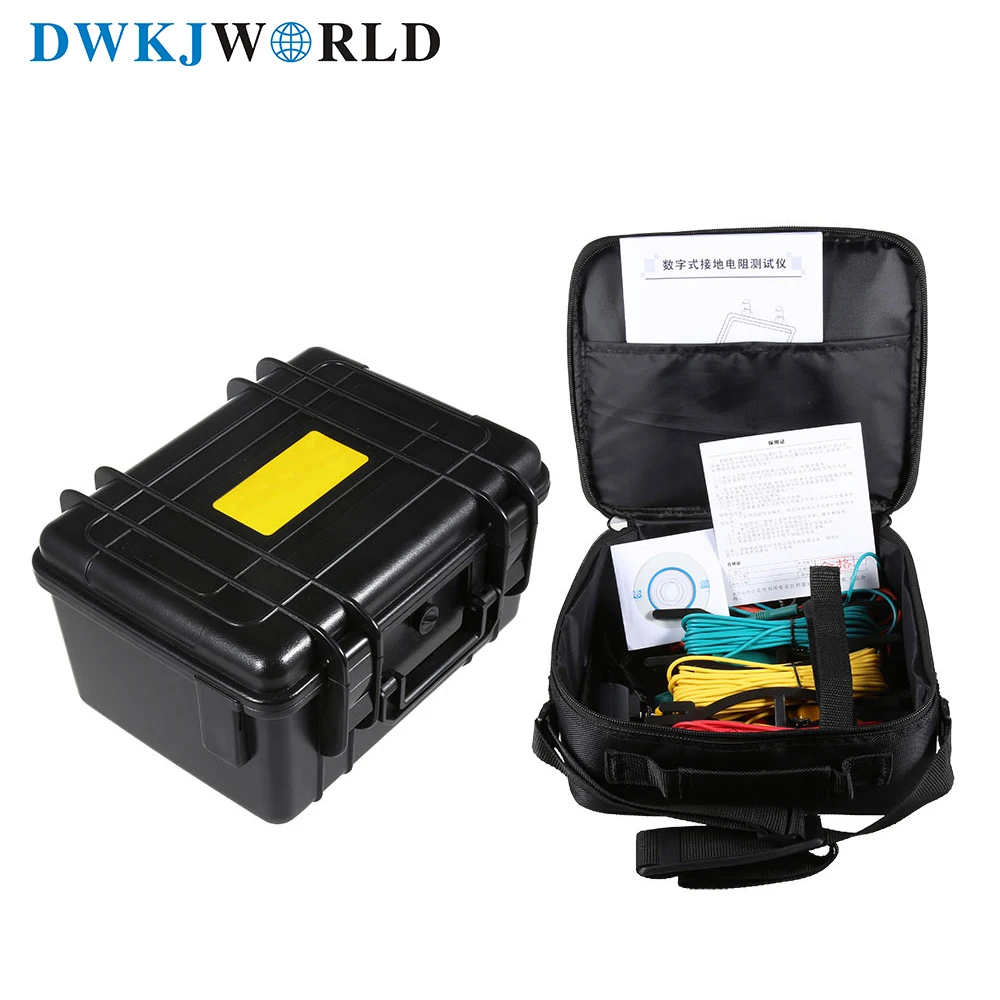 DW256 Многофункциональный цифровой измеритель сопротивления земле может измерять Удельное сопротивление