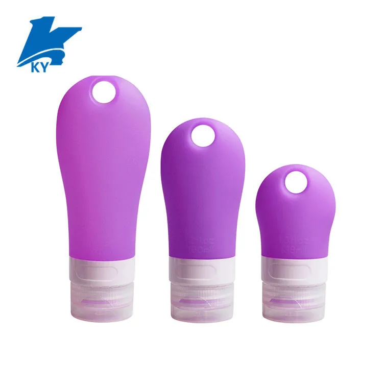 Wholesale bulk travel silicone bottle set for hand sanitizer or cosmetics
