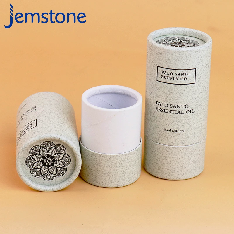 Biodegradable Custom Logo Packaging Cylinder Paper Tube Round Boxes paper tube packaging boxes for essential oil