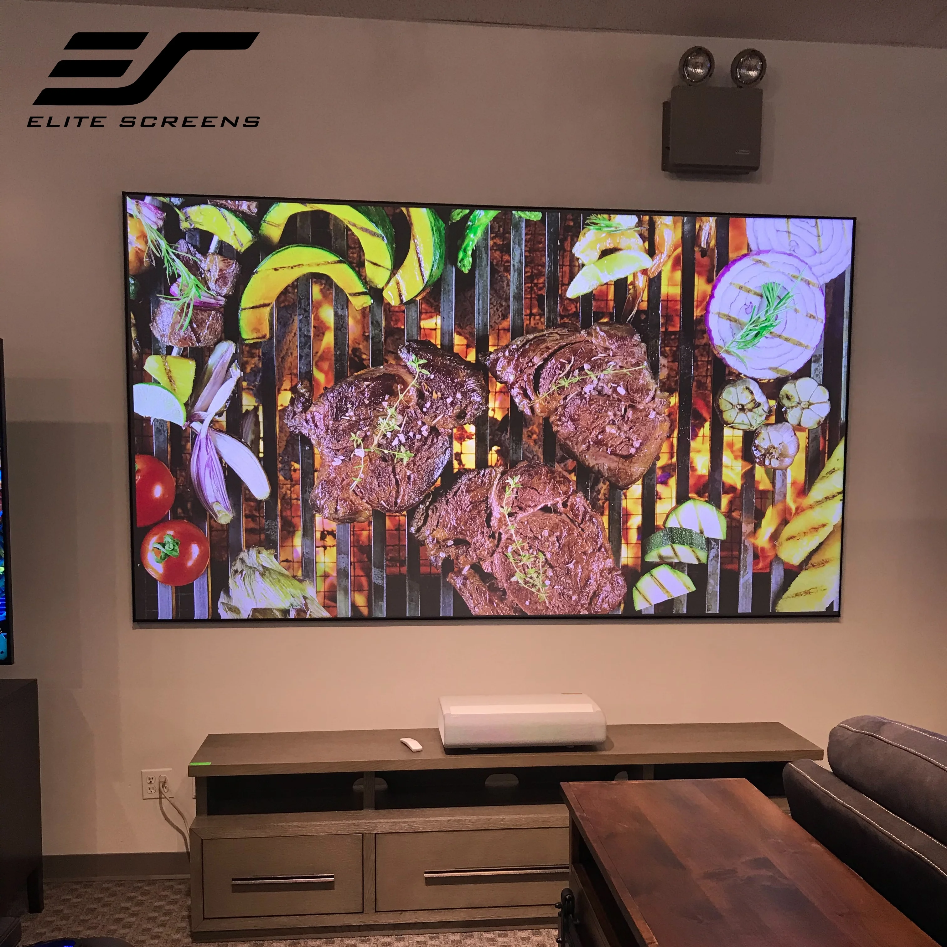 Laser TV Projector Screen 100 inch ALR Fixed Frame Screen Ultra-Short-Throw Projectors