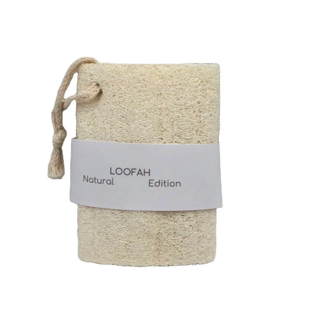 Natural plant fiber bath cleaning eco- friendly compressed loofah sponge custom loofah