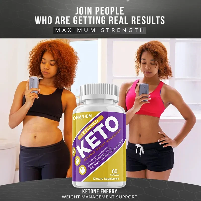 OEM Good Quality Keto powder Capsules for Women Keep good Figure Keto Health Real Result Fast Action Pills