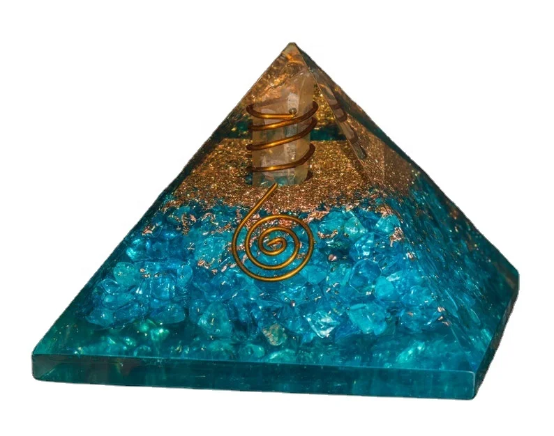 turquoise crystal reiki meditation orgone pyramid