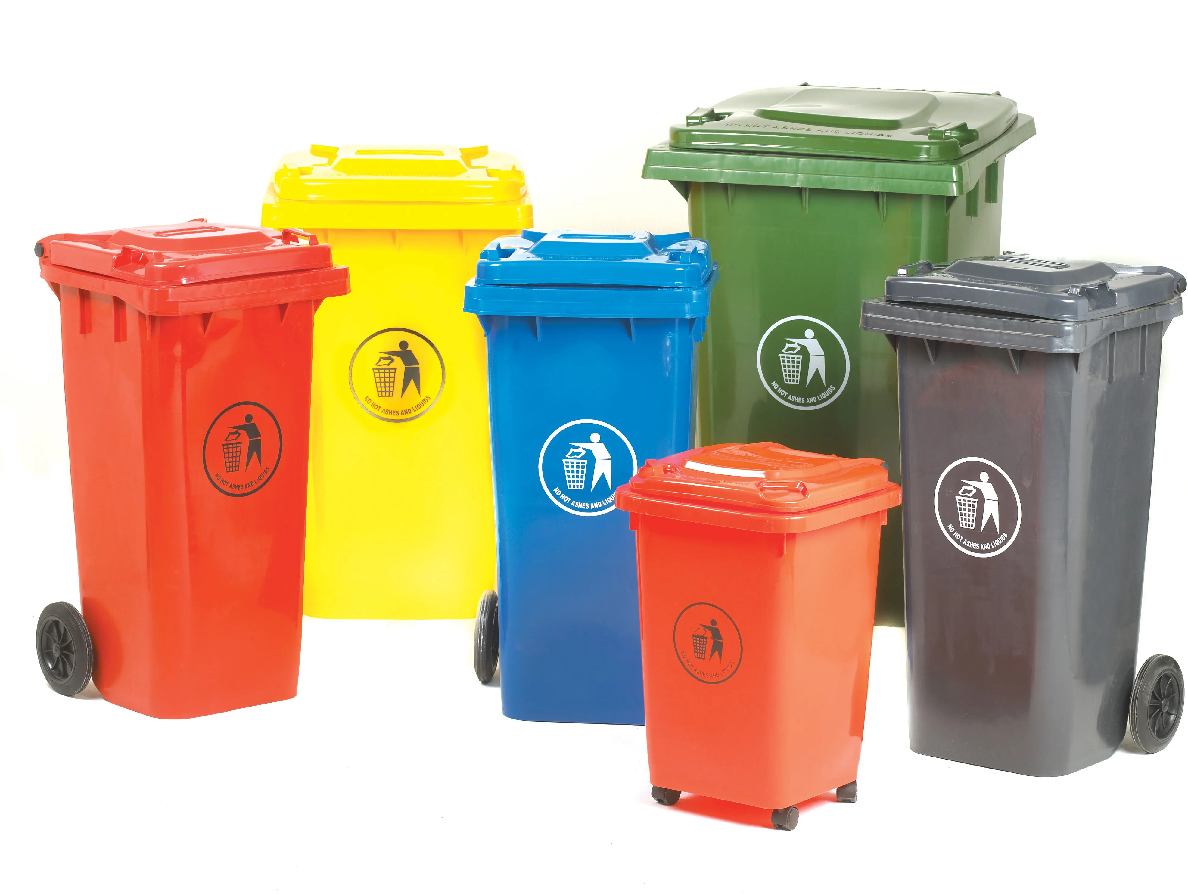 96 gallon outdoor large plastic bids plastic standing garbage bin with wheels