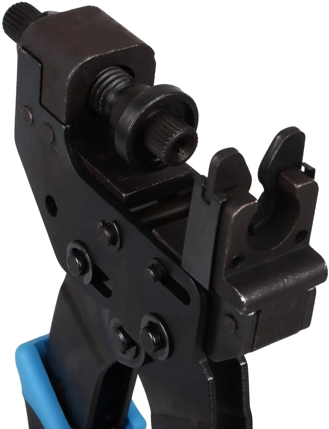 Professional RG59/RG6 Coax Cable Crimper, Coax Coaxial Compression Crimping Tool for F/BNC/RCA Connectors Adapters