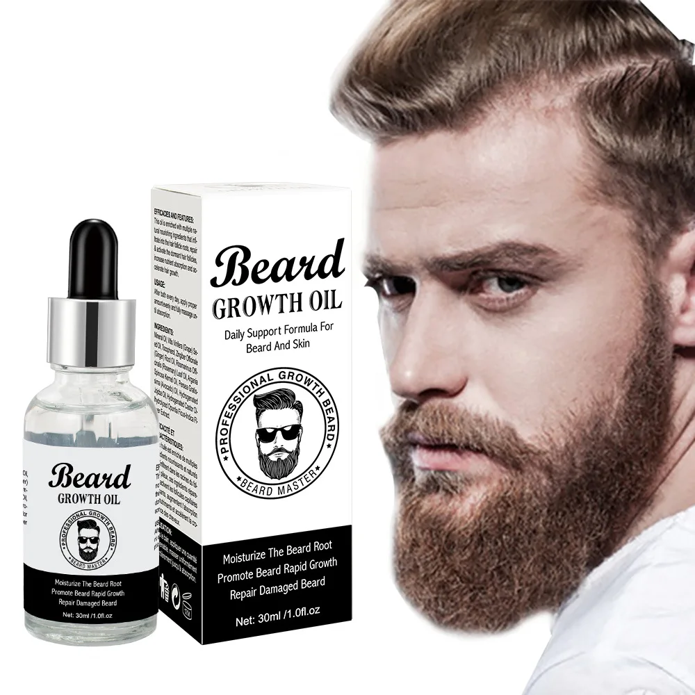 100% Organic Private Label OEM Beard Growth Oil Essential Moisturize Promote Beard Rapid Growth Repair Damaged Beard Oil