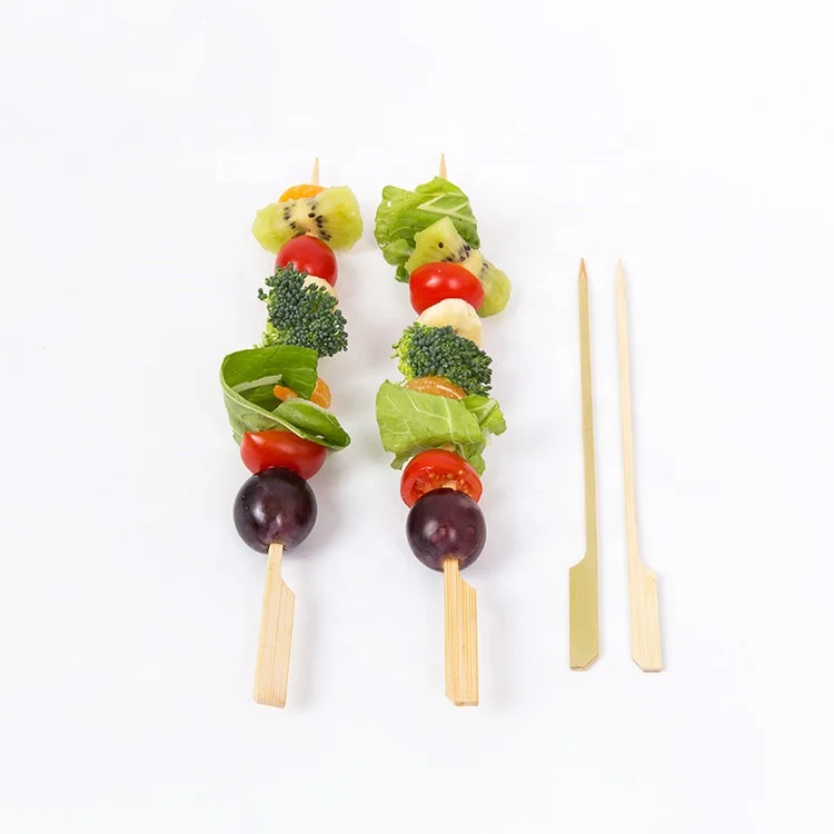 Прямая поставка с завода Китай конкурентоспособная цена бамбуковые плоские шпажки Шпажки для барбекю