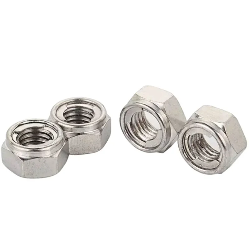 Wholesale Hexagon Head Lock M3 M6 M8 M10 Stainless Steel Material Knurled Profile Elastic Nut