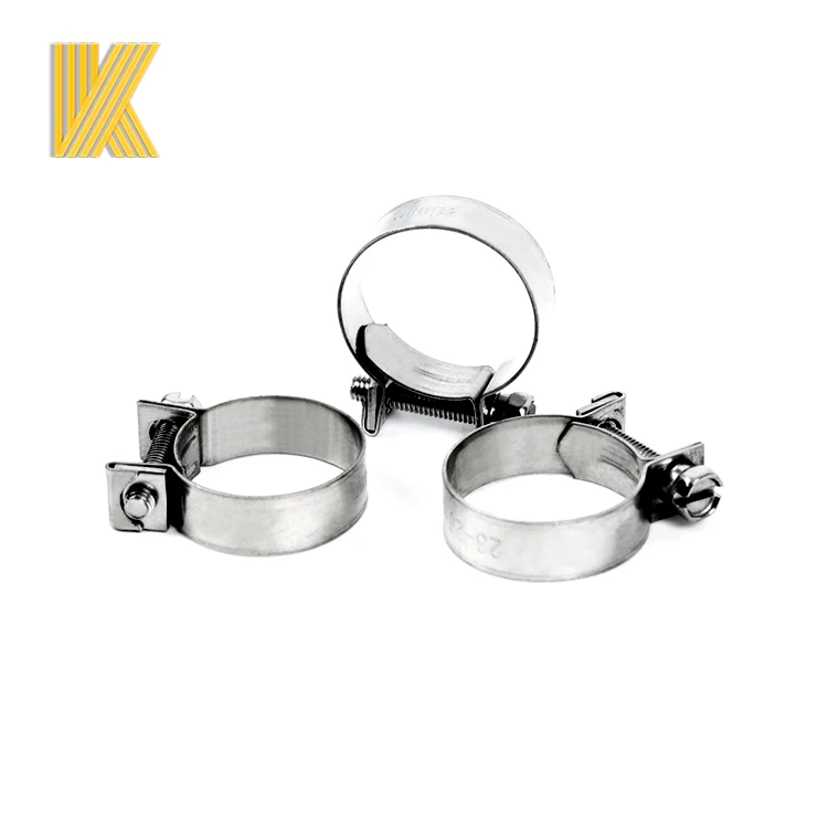 Прямая продажа с фабрики 304, зажимы для шлангов из нержавеющей стали мини-типа/зажим для шланга SS304