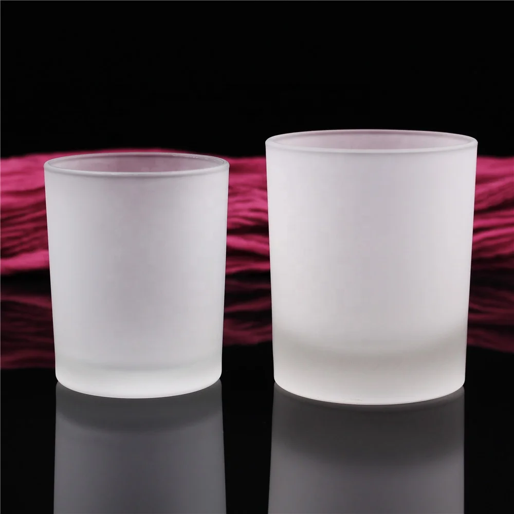 
4oz 6oz 8oz 12oz Exclusive Customized Coloring and Logo Printing High Quality Luxury Frosted Glass Candle Jars in Bulk 