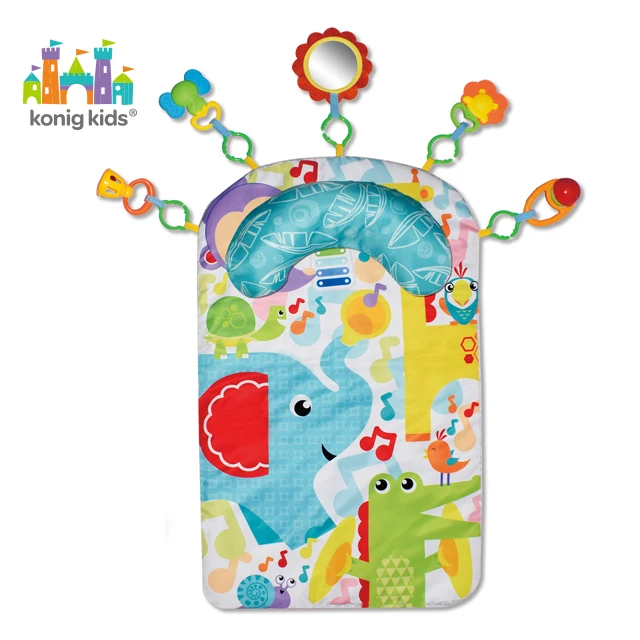 Konig Kids New  Baby Playing Mat Baby Activity Game Mat With Hanging Toy Baby With Pillow