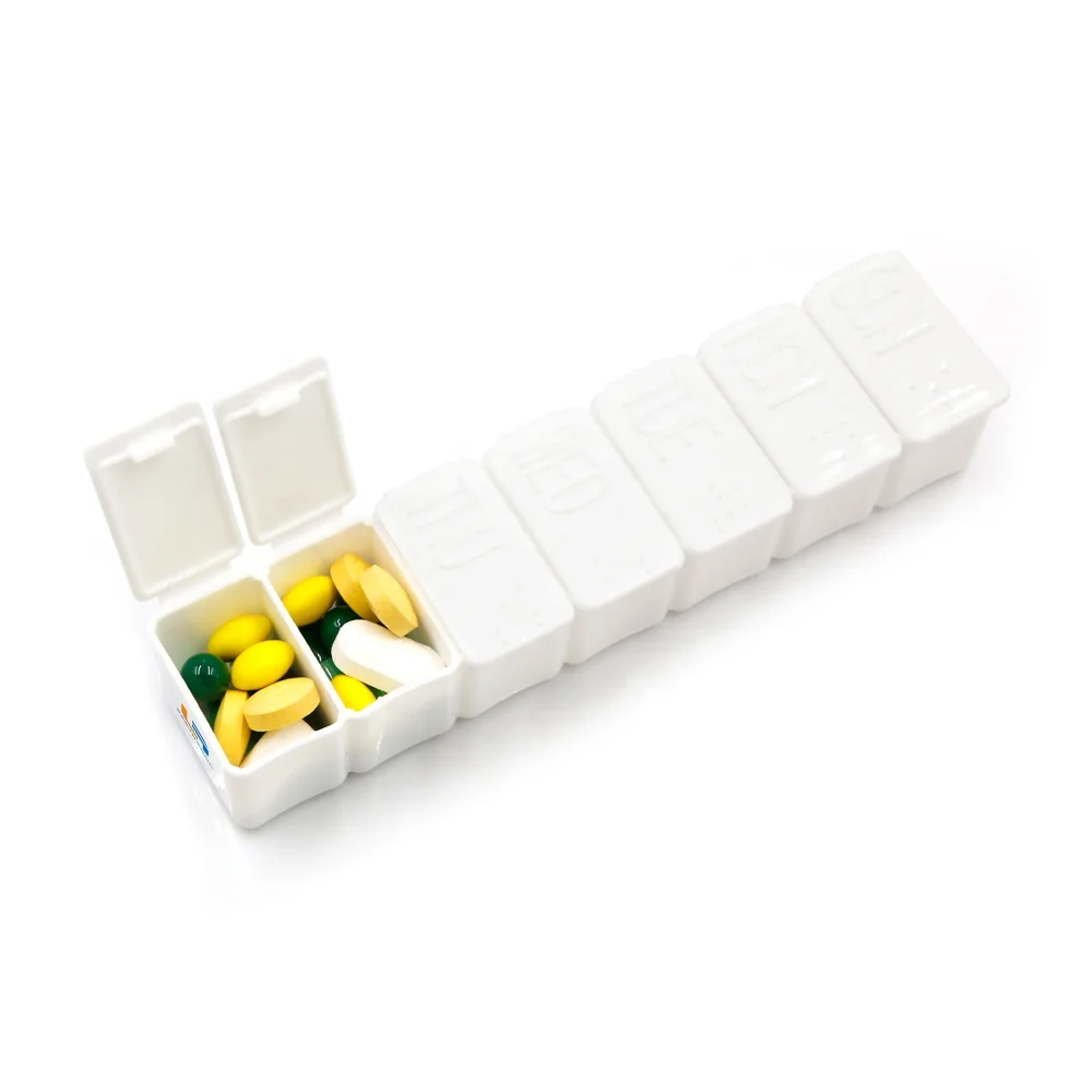 Pill Box With Reminder Plastic Pill Organizer Box Capsule Case