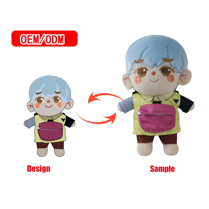 Customized Doll 20cm Handmade Plush Doll Based On Artist Design For Game Character And Figures
