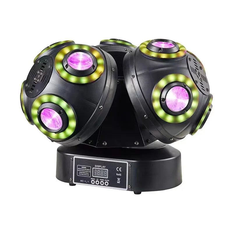New Design Three Ball Moving Head Light Stage Light RGBW for DJ Party KTV Club Disco