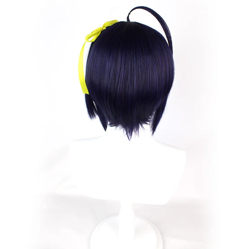 Anime Wig Love Chunibyo Other Delusions Cosplay Rikka Takanashi Wig Dark Purple Short Bob Wigs With Headband