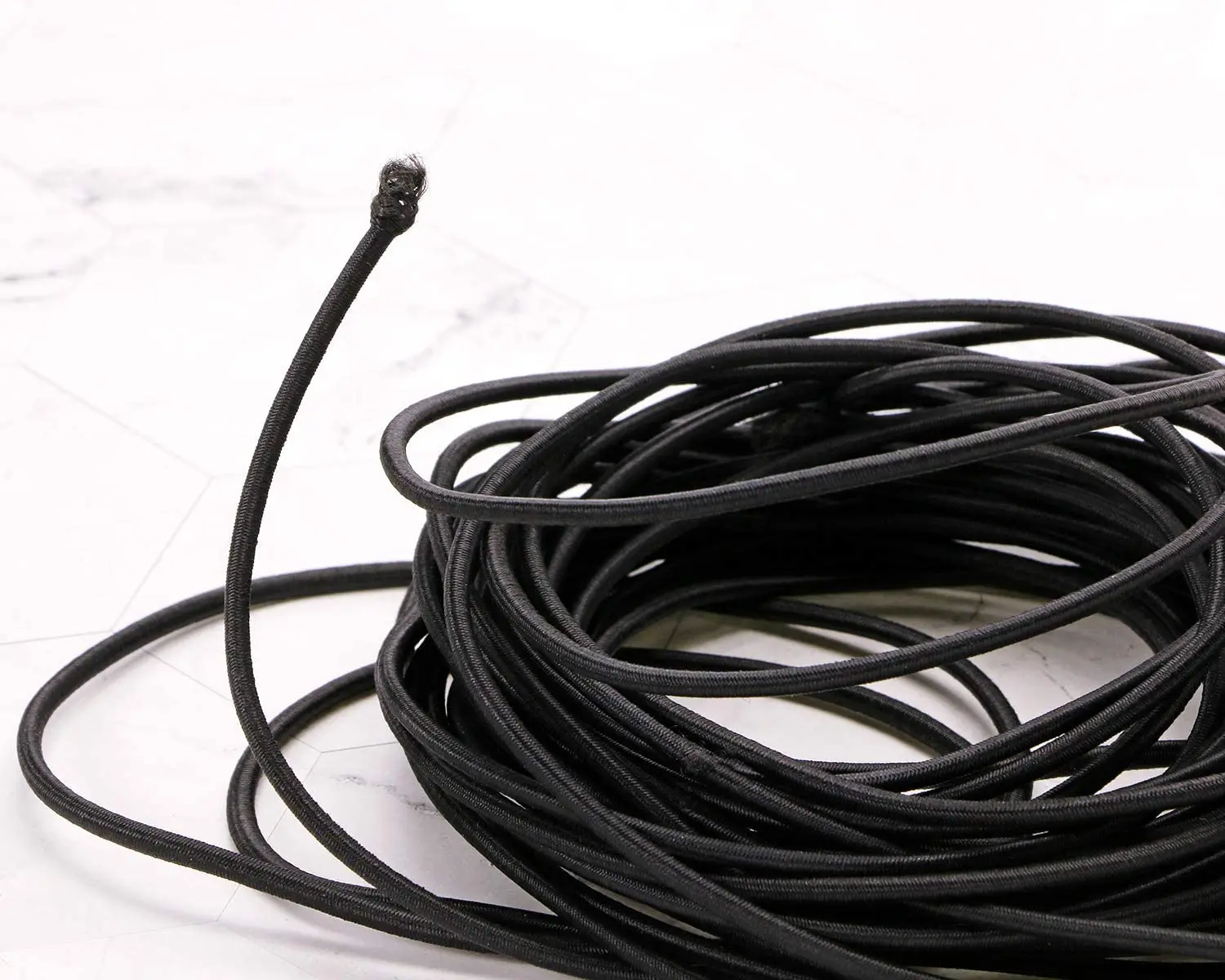 Wholesale good quality high elasticity adjustable 2mm black elastic cord for face mask