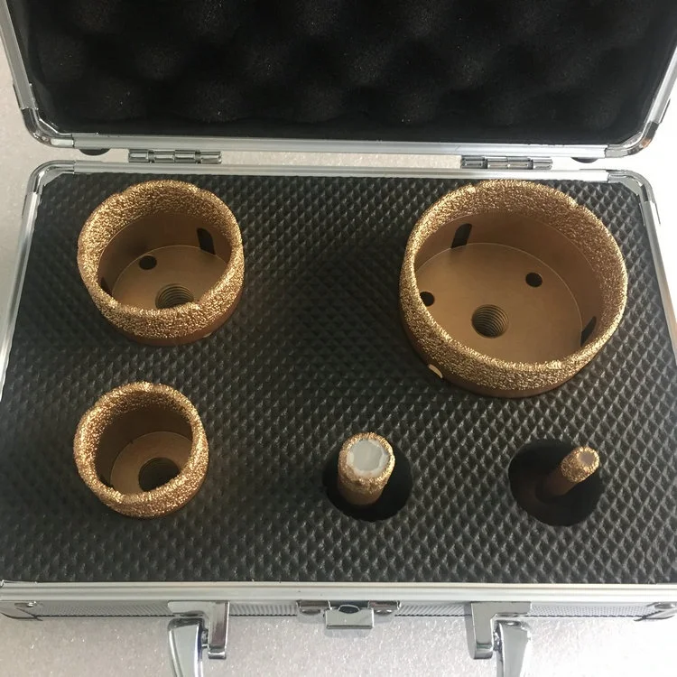 Dry/Wet Hole Saw Diamond Core Drill Bits Set for Drilling Marble/Concrete/Stone