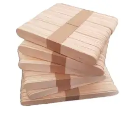 1.3/2*10*110/140mm Birch Wood Colored Natural Ice Cream Sticks  Bamboo Wooden Coffee Stirrers LOGO Customize